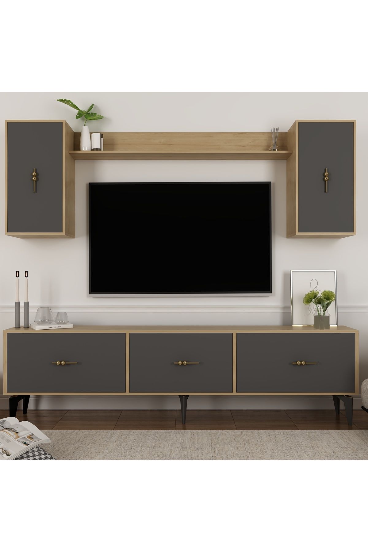 DEMONTE DECOR ZEUSDH 180 CMTV ÜNİTESİ TAKIMI...