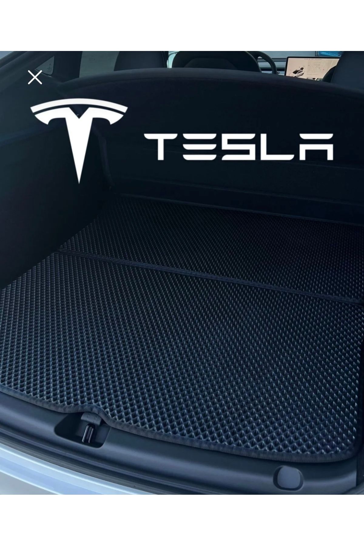 Tesla Model Y Premium Full Takım Eva Paspas Seti & Ön ve Arka Bagaj & Metal Topukluk 6’lı Tam Set