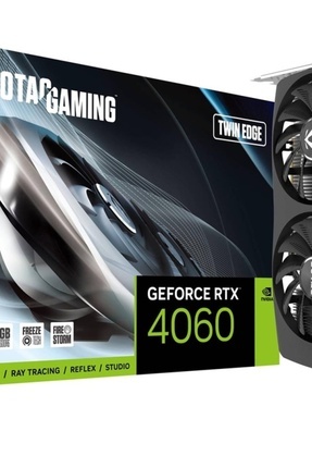 RTX4060 KUTULU Gaming Twin Edge ZT-D40600E-10M 128Bit GDDR6 8 GB Kutulu Ekran Kartı Image 0