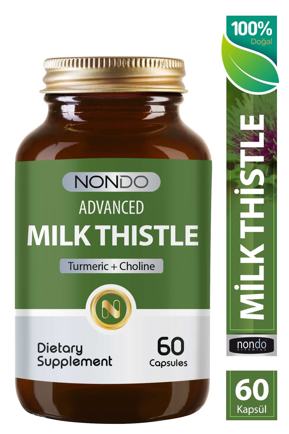 NondoMilk Thistle 60 Kapsül( Deve Dikeni Engi...