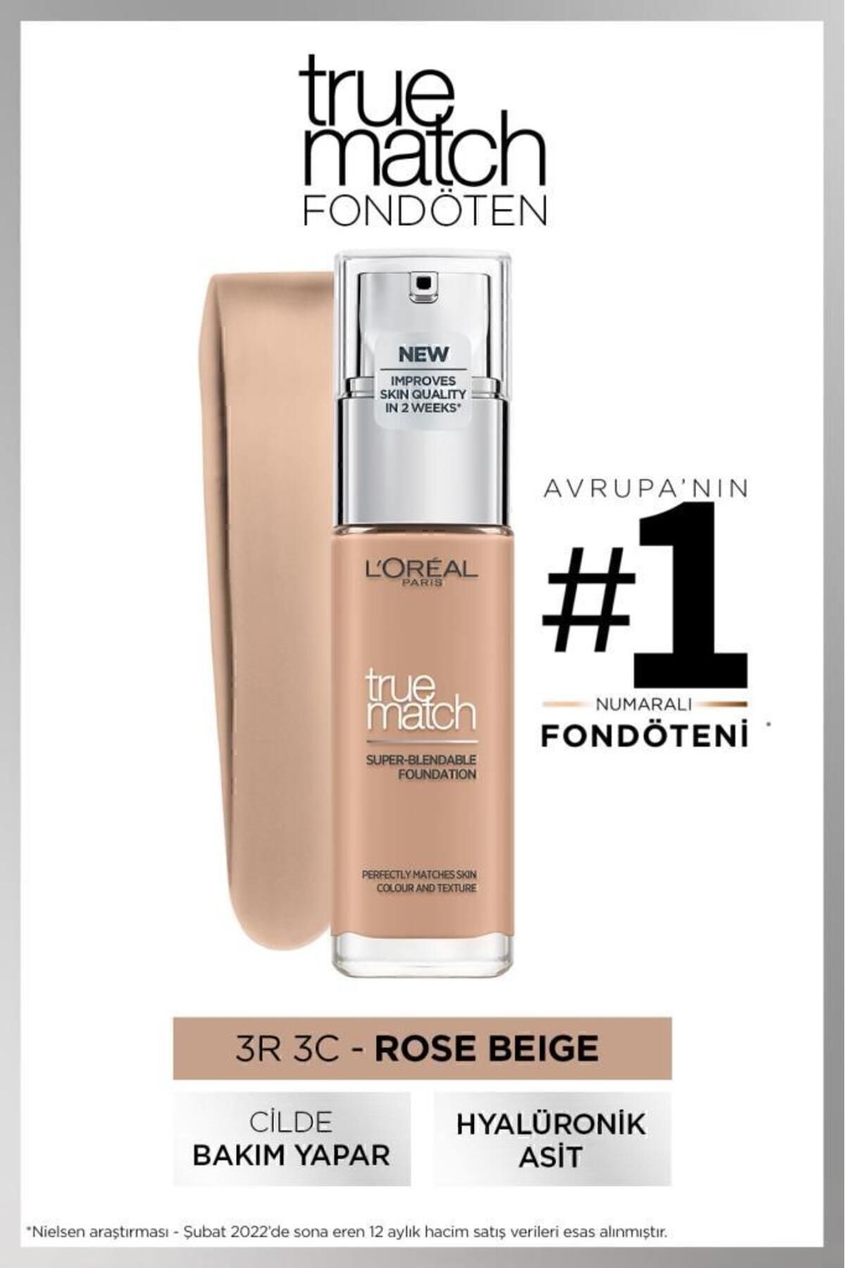 L'oréal Paris True Match Bakım Yapan Fondöten 3r Rose Beıge