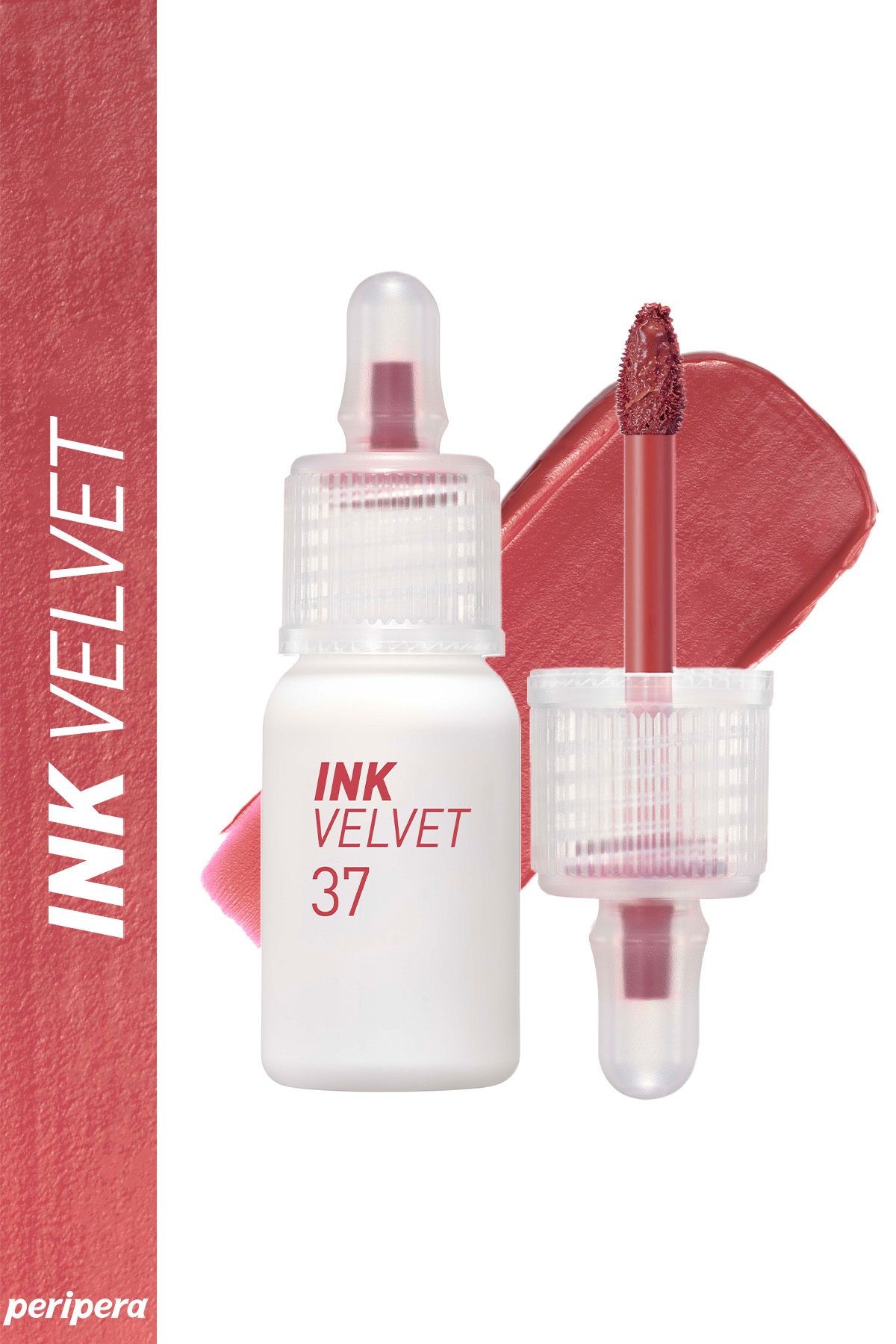 Yüksek Pigmentli, Kadife Görünümlü, Gün Boyu Kalıcı Tint Peripera Ink Velvet (37 Enjoy Mute)