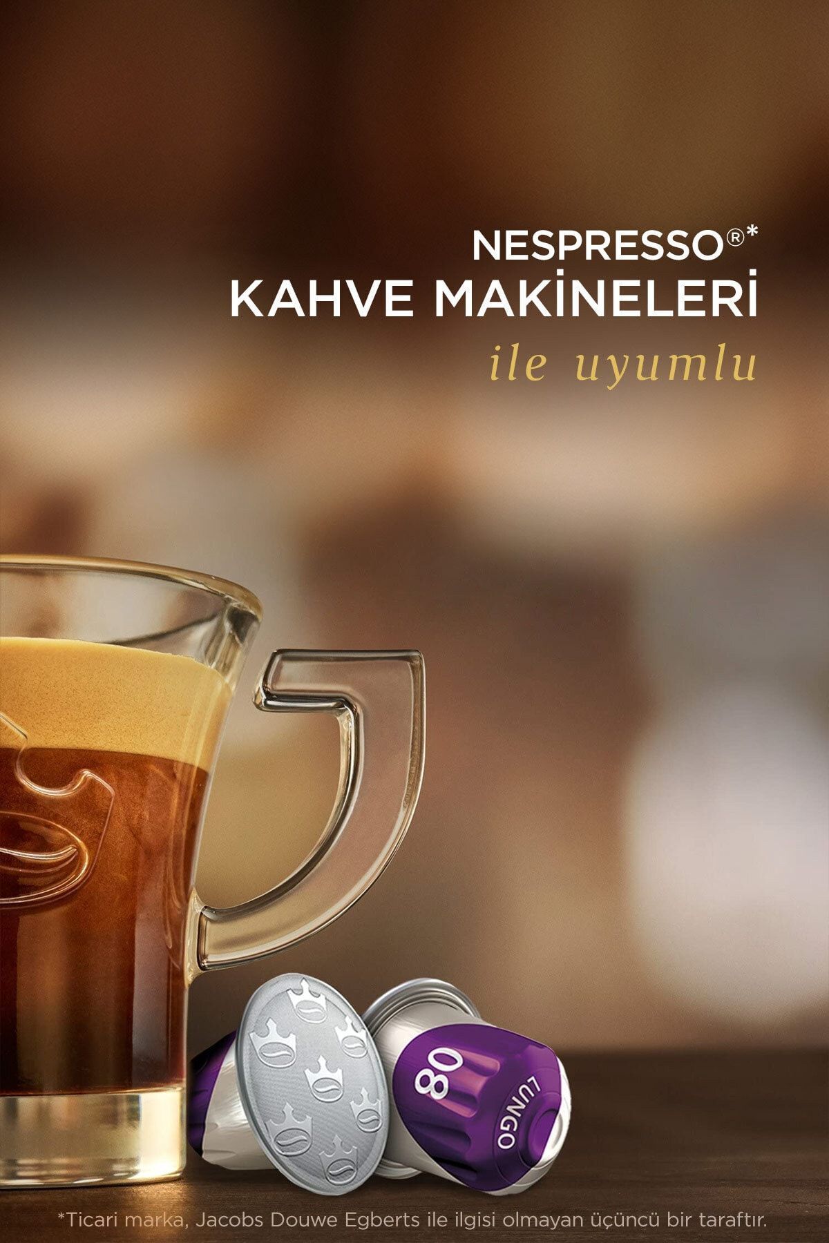 Lungo 8 Intenso Nespresso Uyumlu Alüminyum Kapsül Kahve 10 Adet X 5 Paket