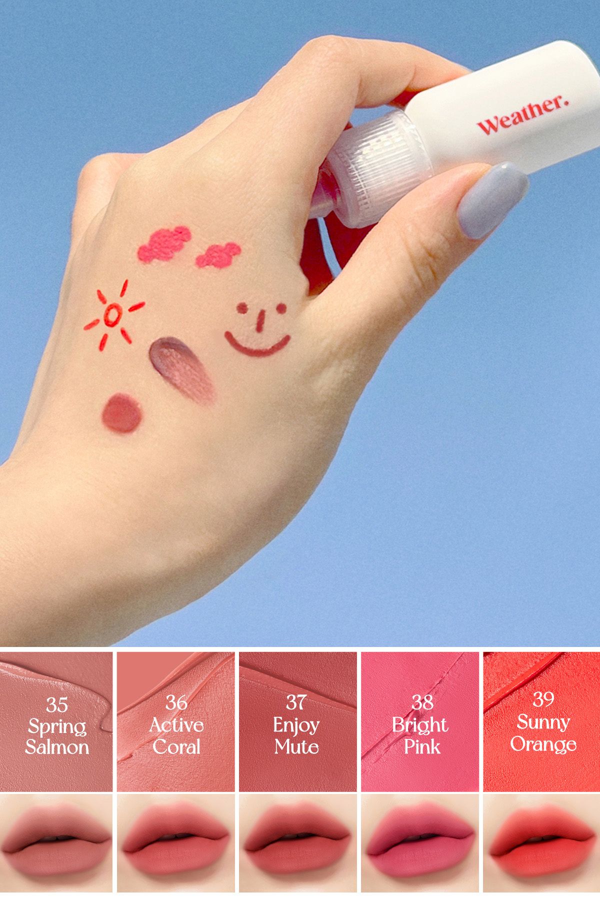 Yüksek Pigmentli, Kadife Görünümlü, Gün Boyu Kalıcı Tint Peripera Ink Velvet (37 Enjoy Mute)