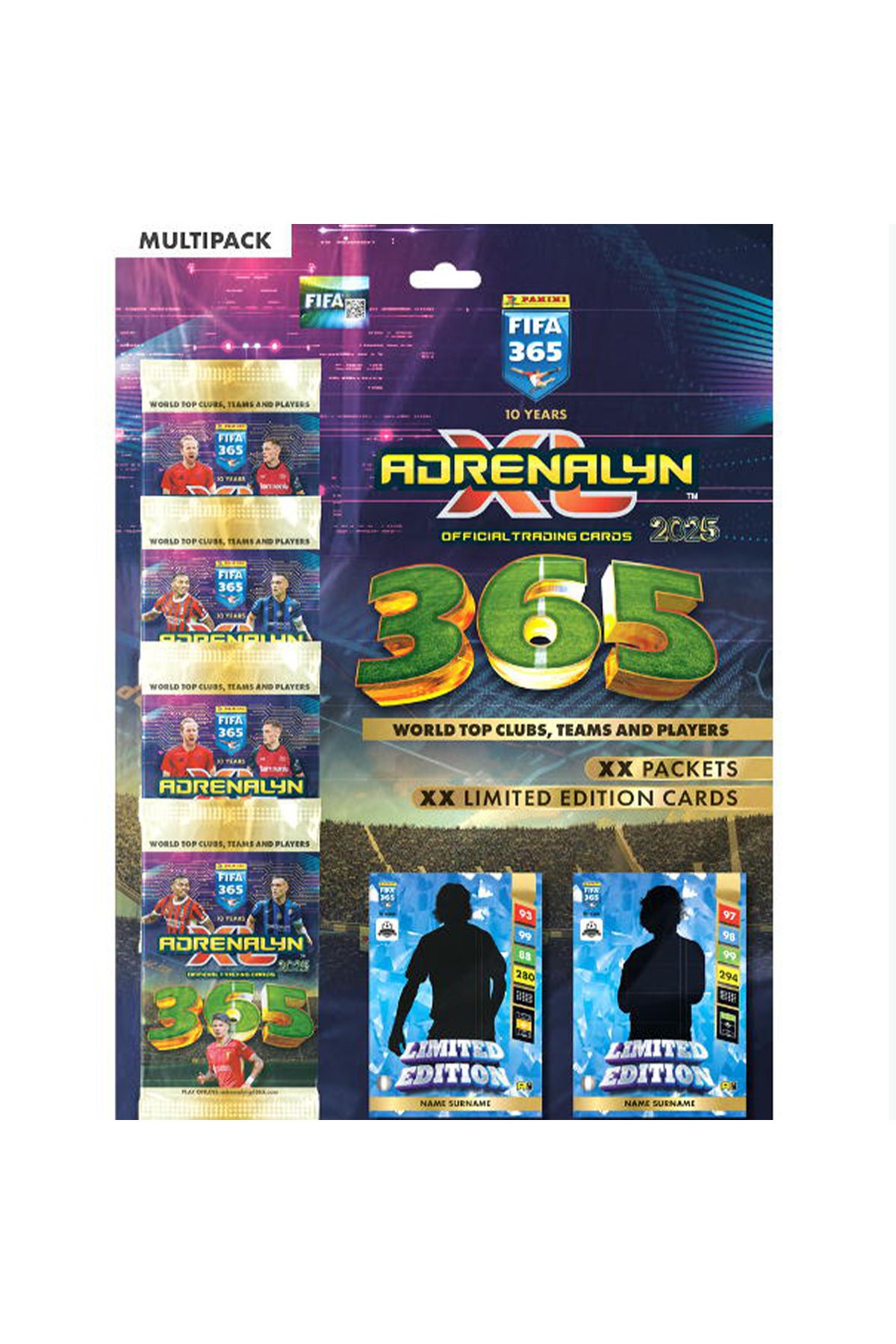 PaniniFifa 365  XL 2025 (4Booster Paket+ 2 Li...