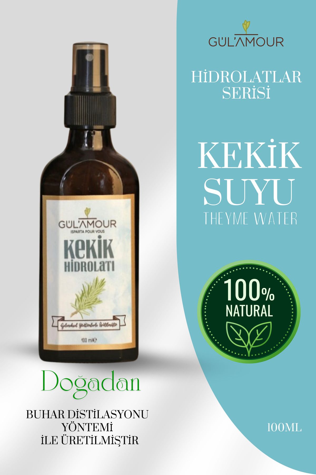 GÜLAMOUR Kekik Suyu 100ml(HYDROLAT)