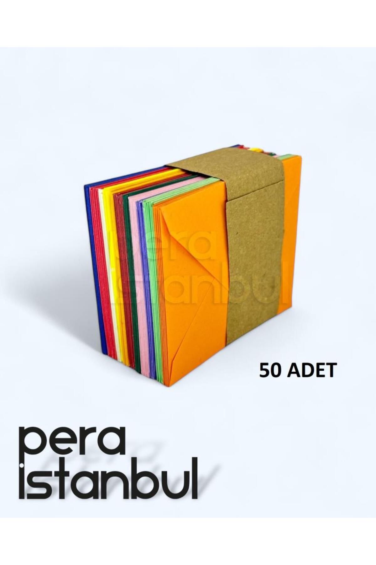 Pera İstanbulRenkli KüçükZarf 7x9 Cm 50 Li Pa...