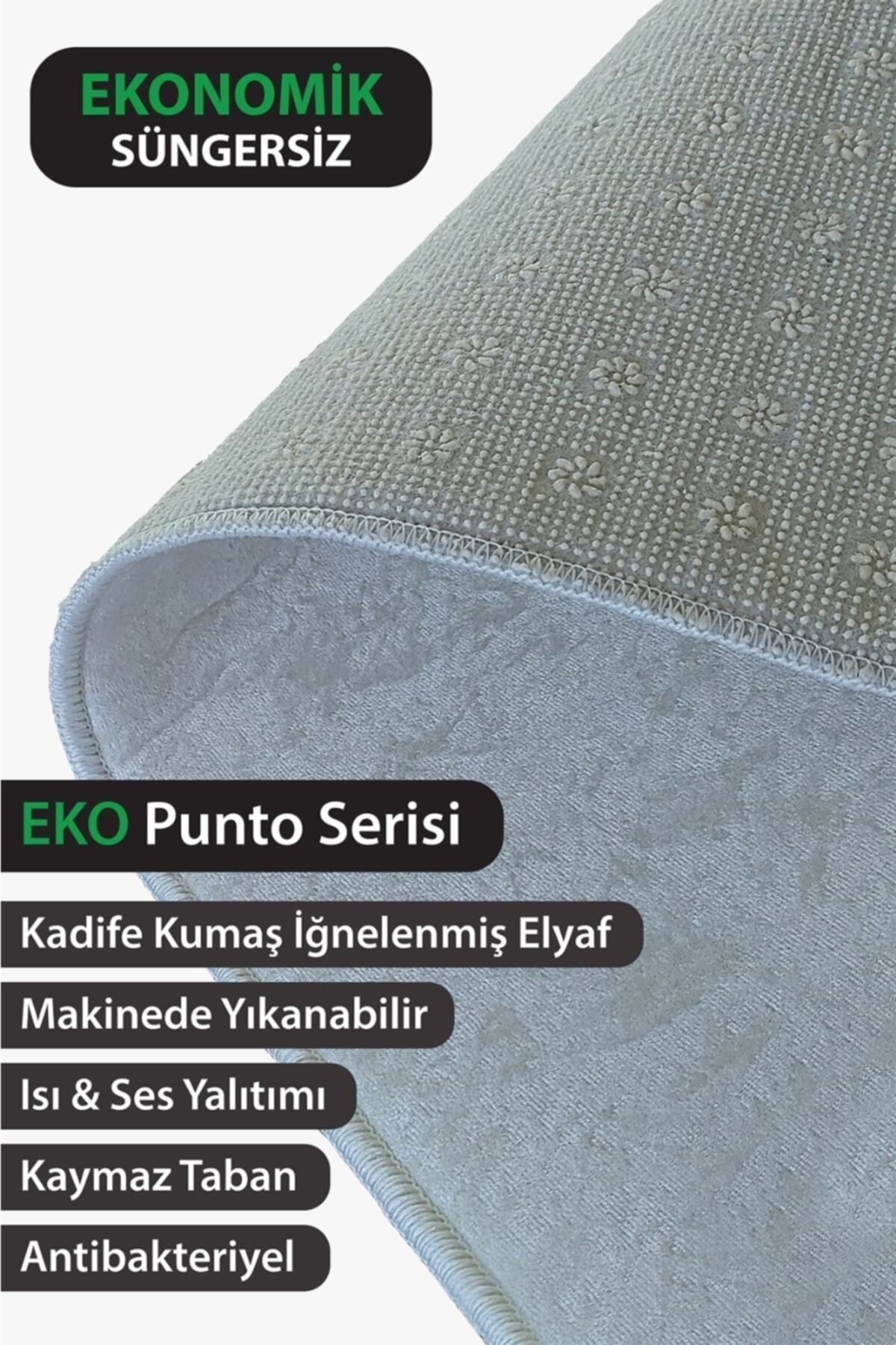 Patchwork Eko Punto Kaymaz Tabanlı Yıkanabilir Antibakteriyel Dijital Baskı Patchwork Halı Yolluk