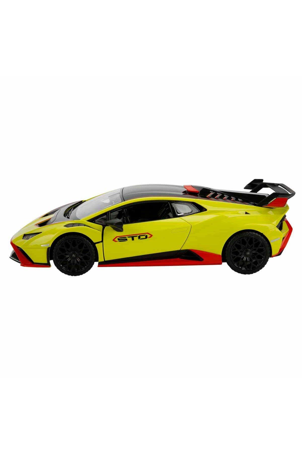 Lamborghini Huracan Sto Açılır Kapılı 33 Cm Uzaktan Kumandalı Araba Rst-98700 Yeşil