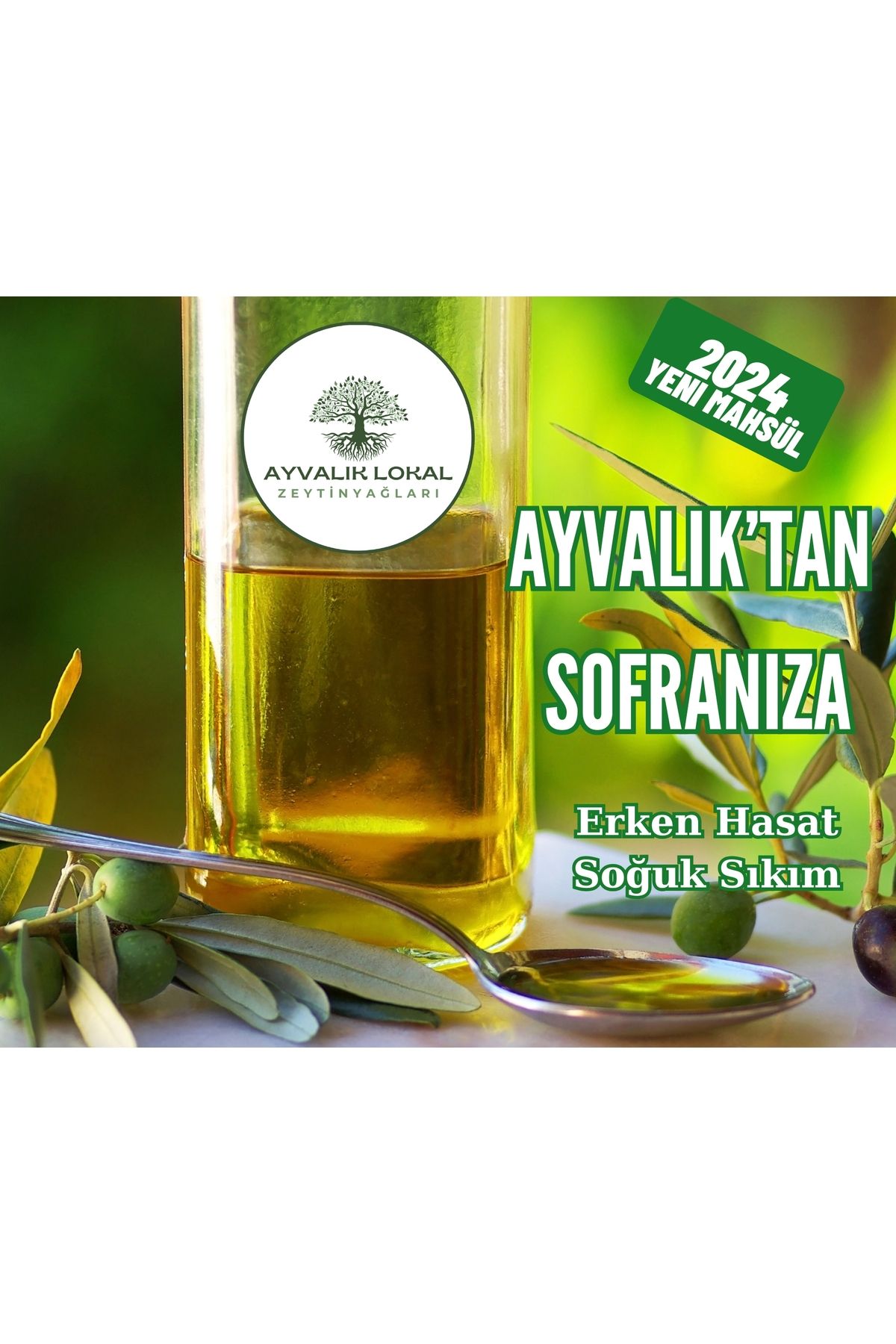 Naturel Sızma Erken Hasat Soğuk Sıkım Zeytinyağı 5 Litre