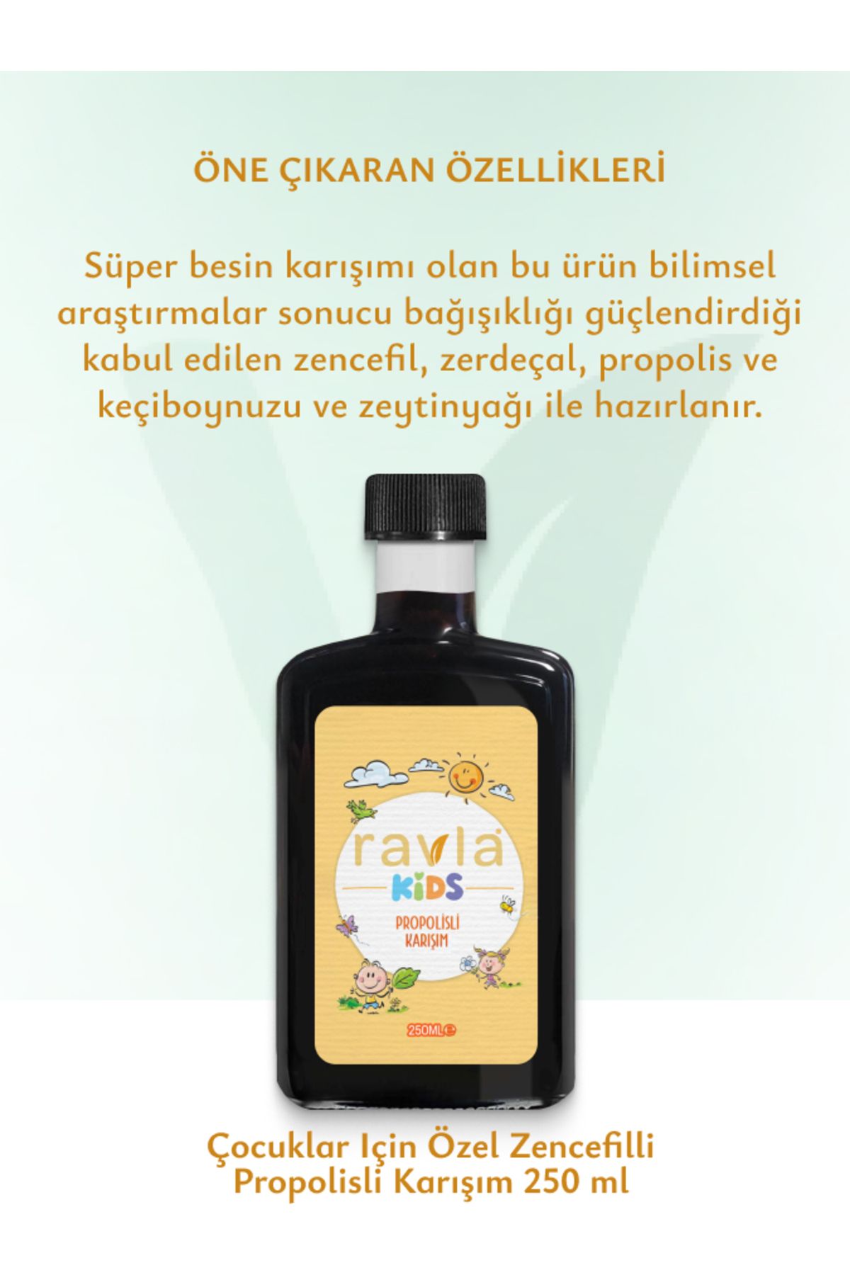 Çocuklar Için Özel Zencefilli Propolisli Karışım 250 ml