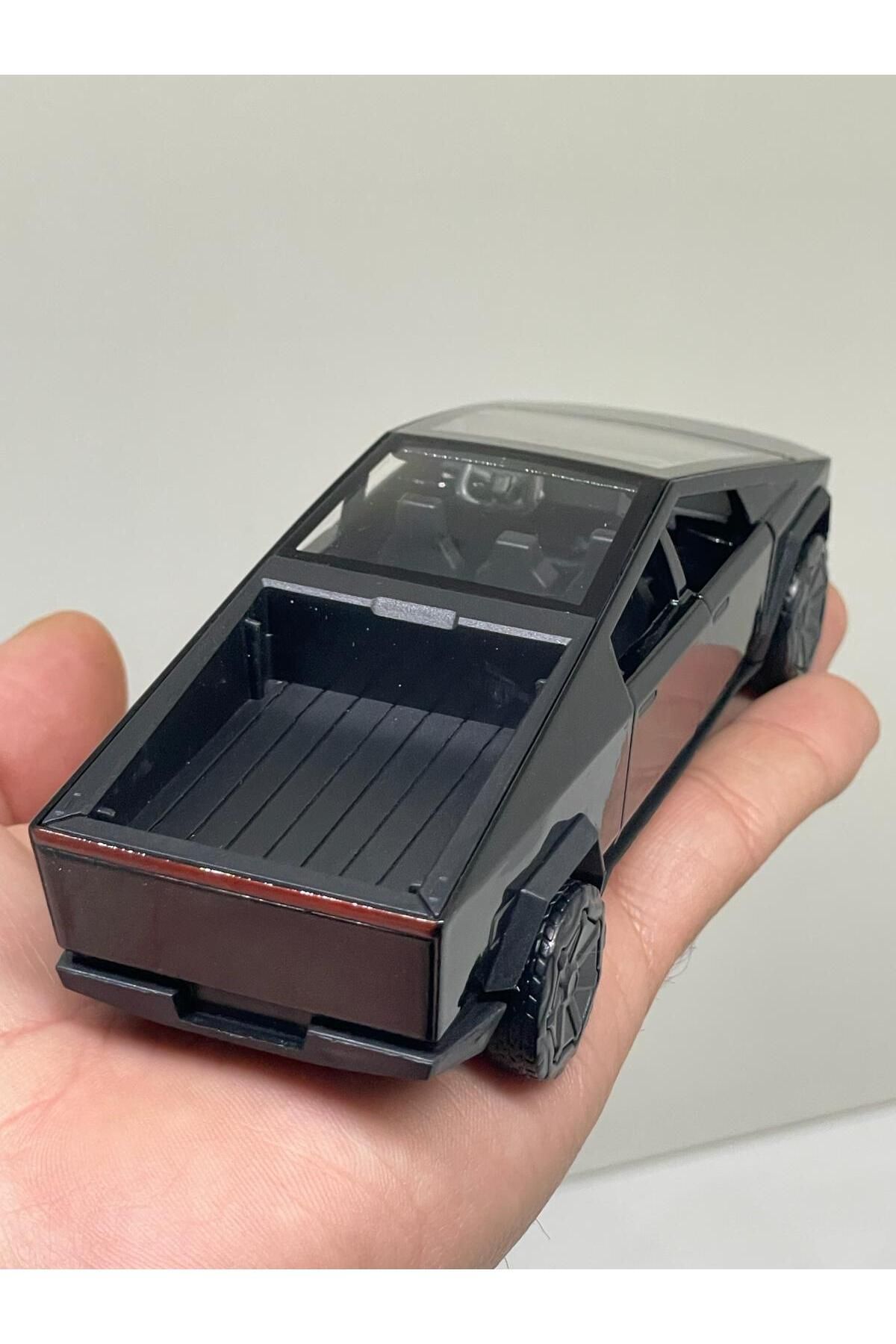 Tesla Cyber Truck Koleksiyonluk Metal Sesli Işıklı Diest Car Oyuncak model Araba 12 cm