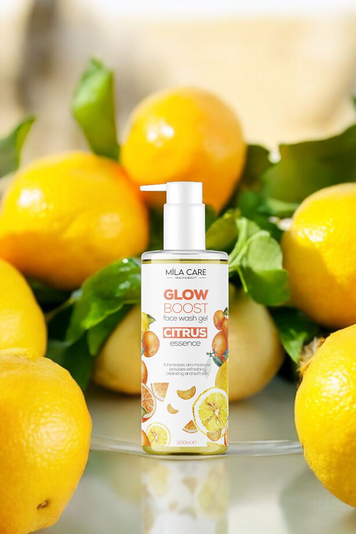 Glow Boost Citrus Makyaj ve Yüz Yıkama Jeli 200 ml