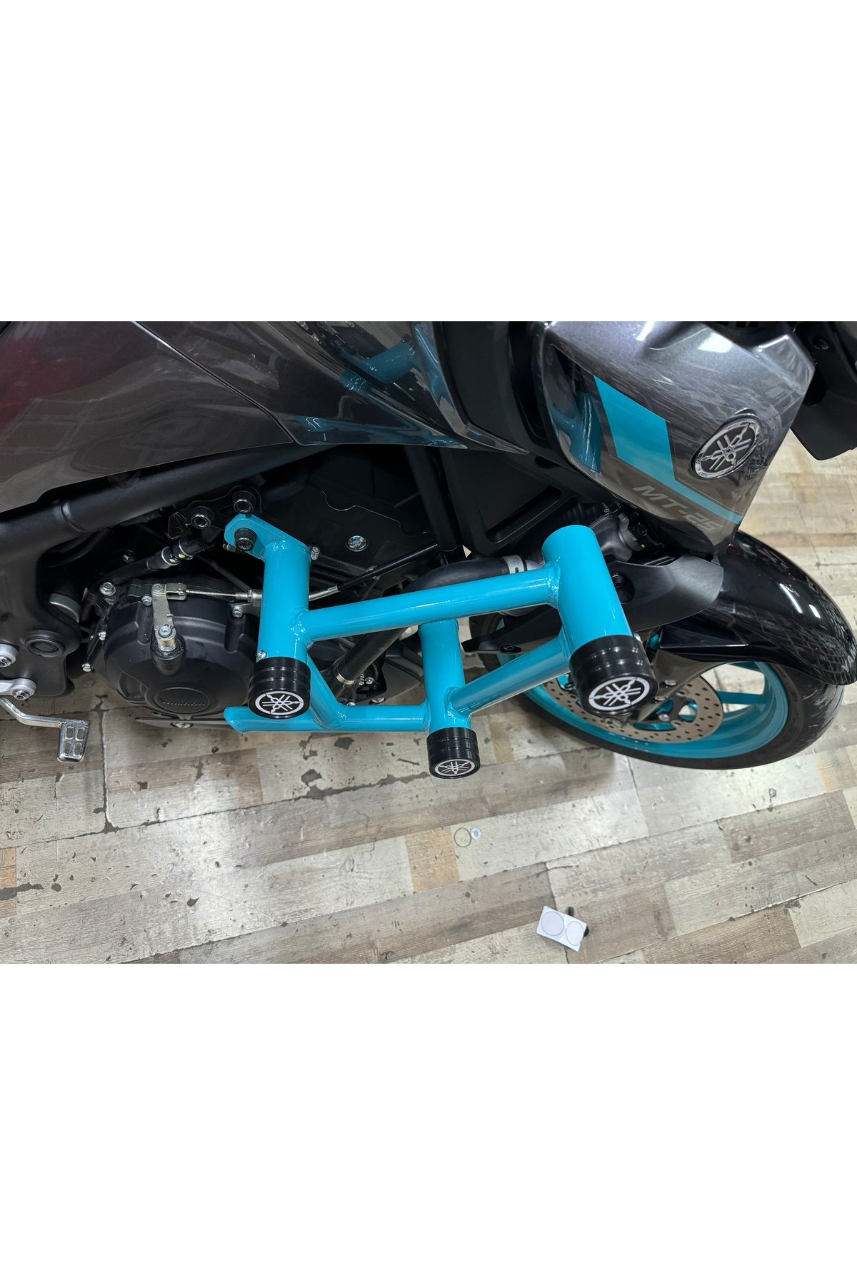 Yamaha MT25 Koruma Demiri MT 25 2014-2024 Uyumlu 3 Takozlu Turkuaz Koruma Demiri