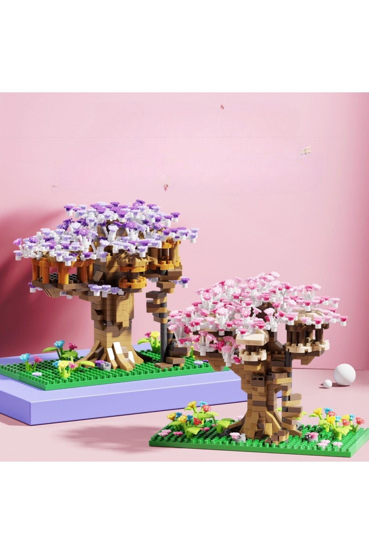 Sakura Ağaç Evi Yapı Taşları Montajı(628 PCS)