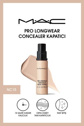 15 Saate Kadar Kalıcı Orta Kapatıcılıkta Göz Altı Kapatıcısı - Pro Longwear Concealer Nc15 - 9ml Image 0