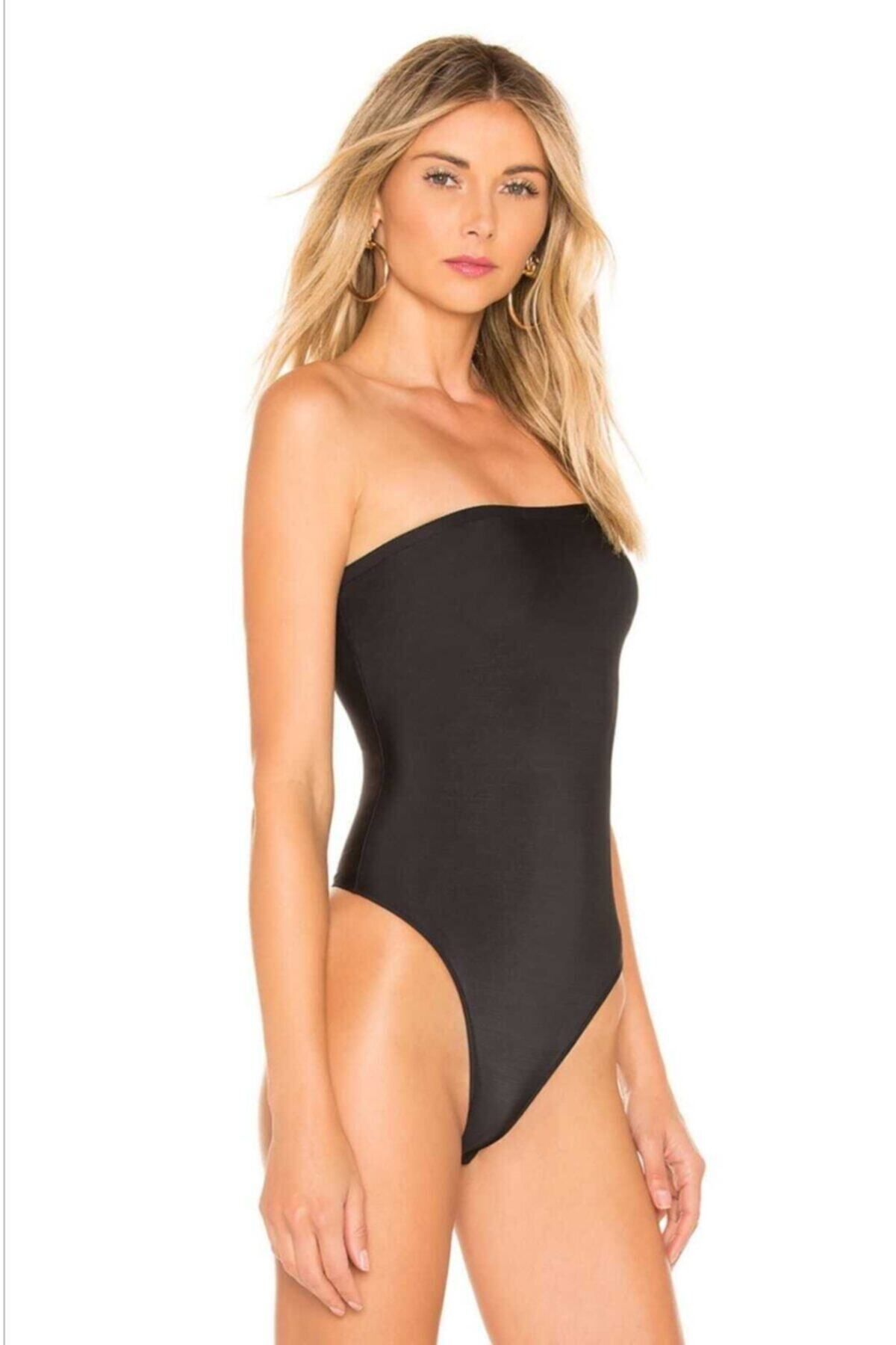 Kadın Straplez Kesim Bodysuit