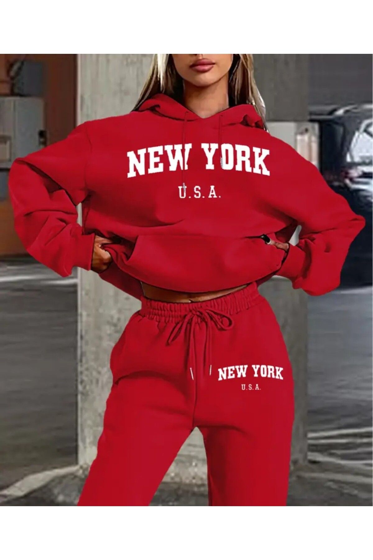 trend selection New York UsaBaskılı, Oversize...