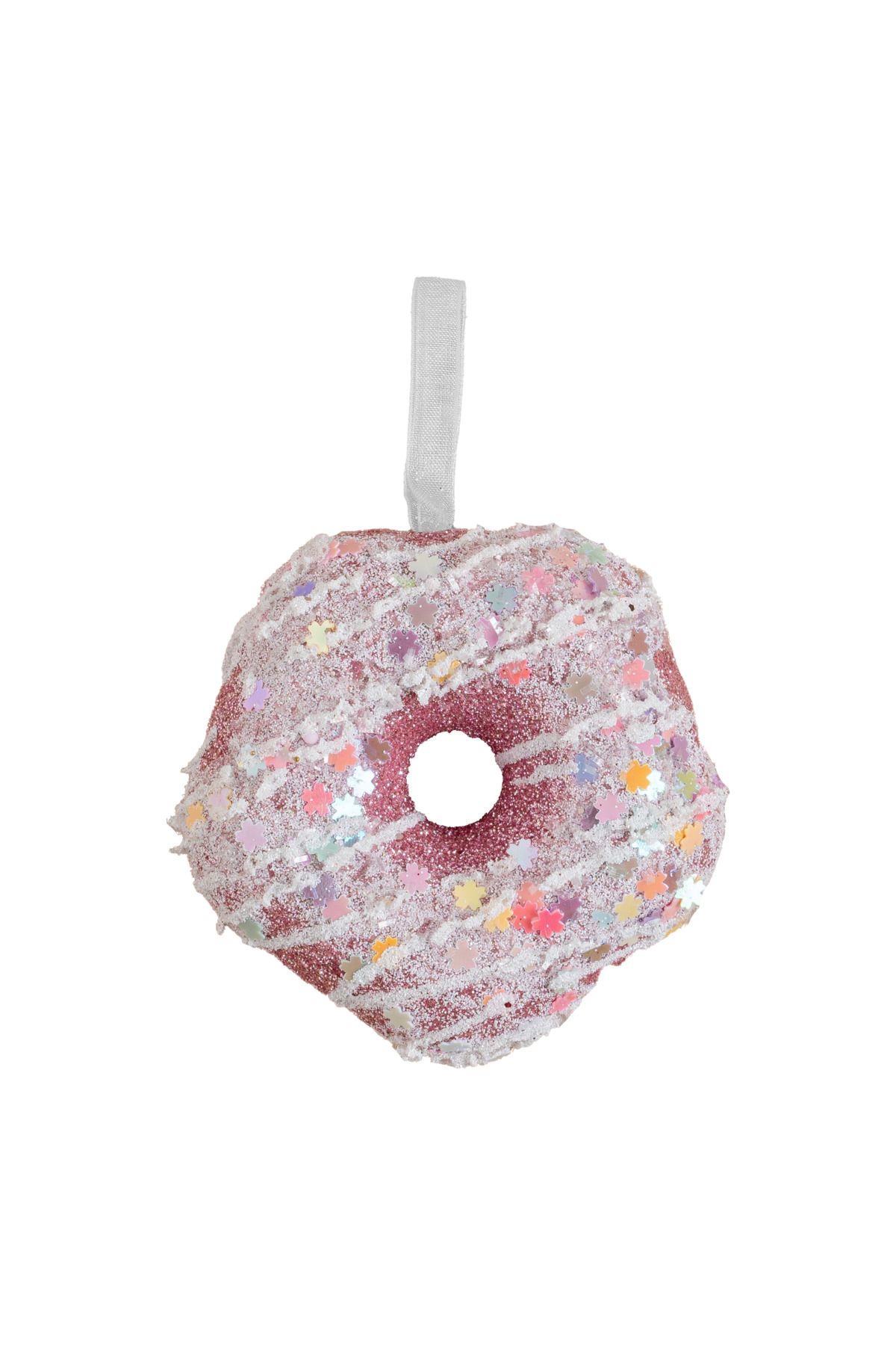 SOBEPYYılbaşı Süsü SimliDonut Pembe 8 Cm