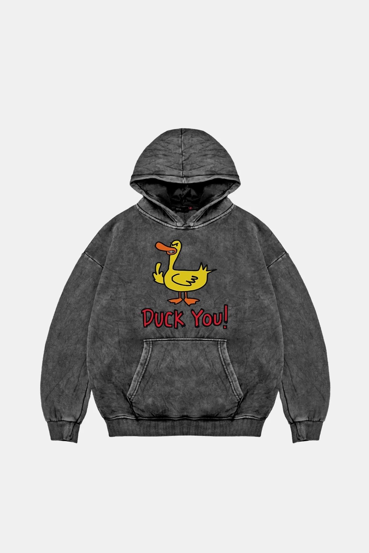 Bak Moda Duck You BaskılıOversize Unisex Prem...