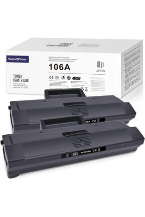 106A W1106A[ÇİPLİ] Toner Cartridge to HP Laser 107a 107w 107r MFP 135a 135w 135r 137fnw 2xBlack Image 0