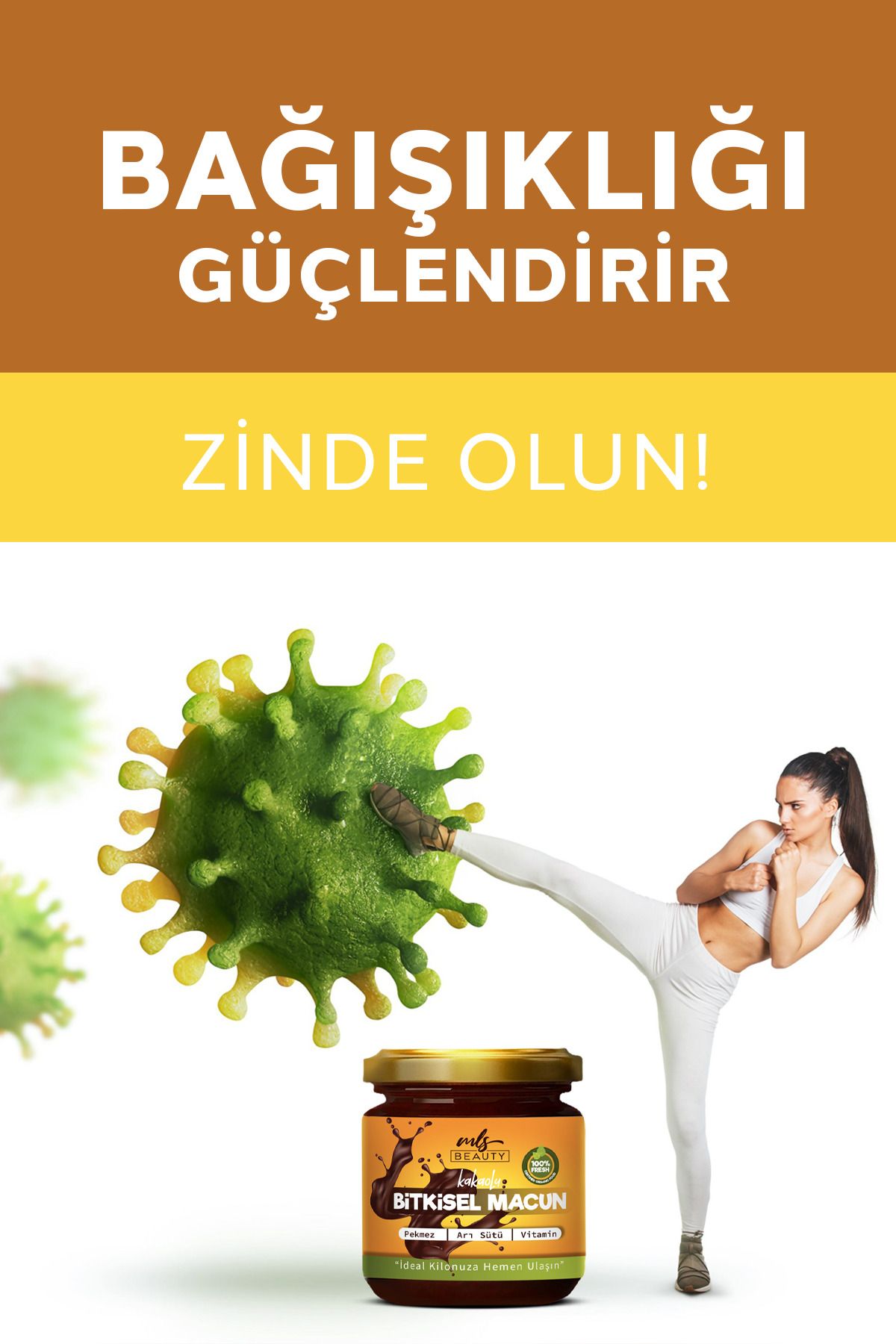 Kakaolu, Vitaminli Arı Sütlü Iştah Açıcı - Kilo Aldırıcı Bitkisel Macun