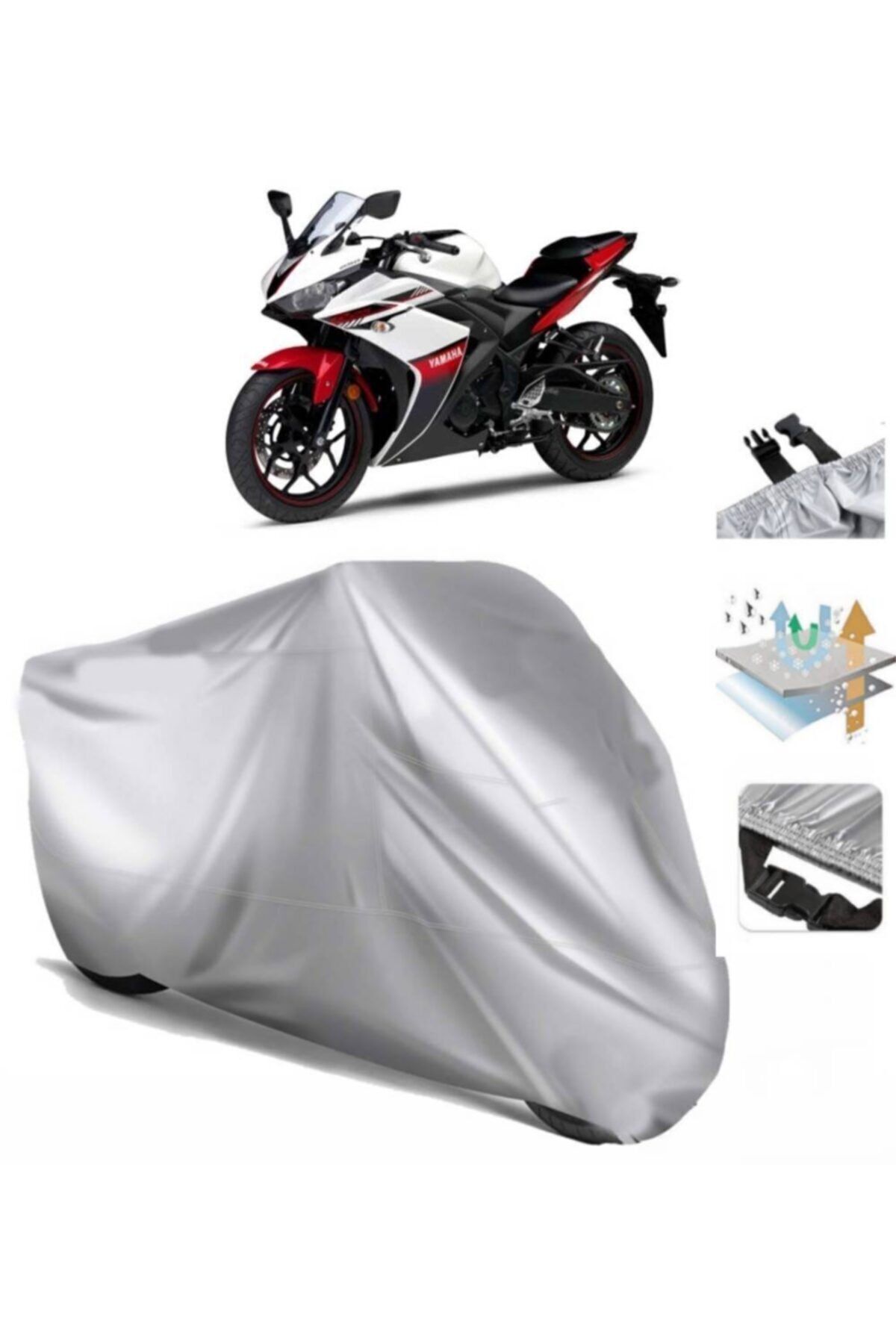 CoverPlusYamaha Yzf R25Motosiklet Brandası Mo...