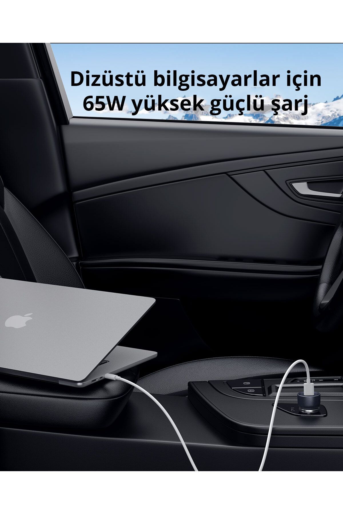 CC-Y23-BK 65W İki Type-C PD Araç Şarj Cihazı