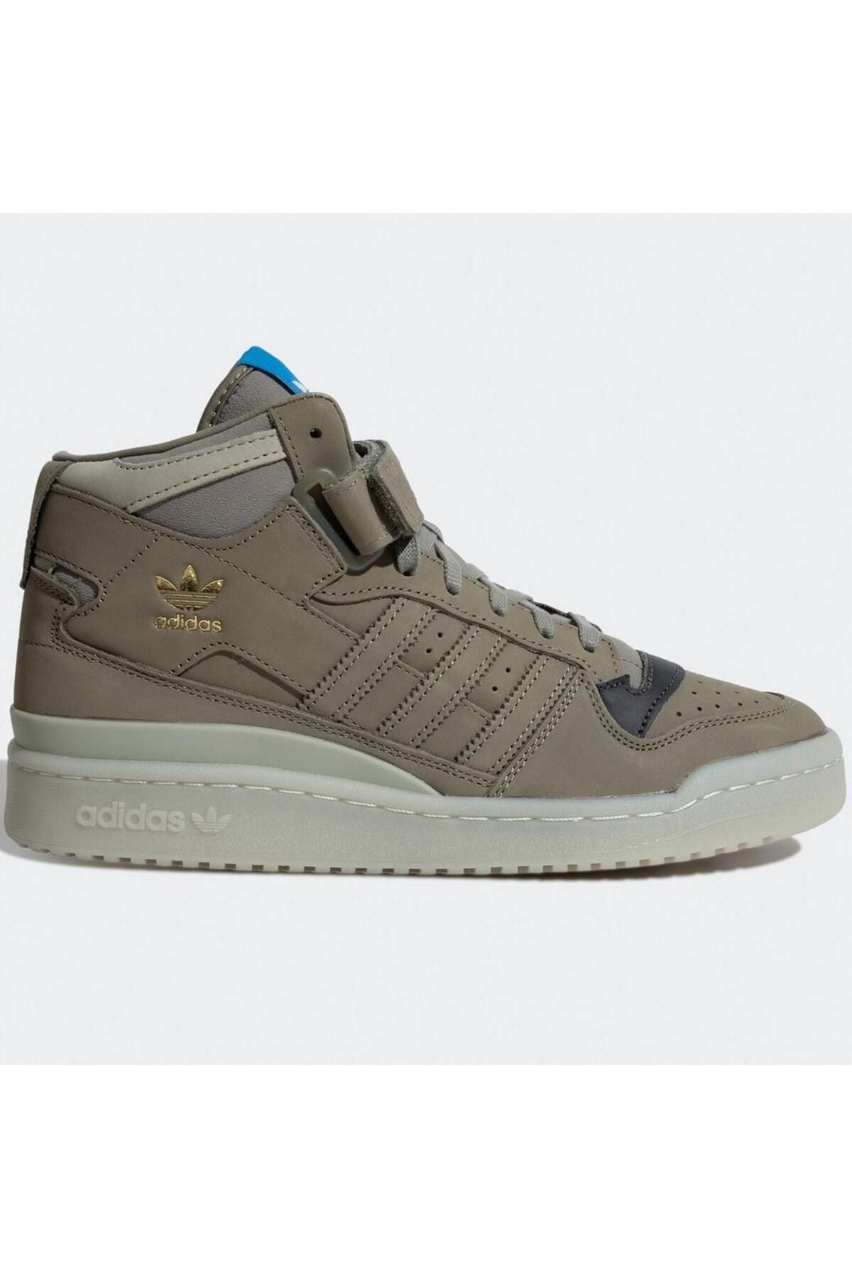 adidas Orijinal Forum MidLeather Sneaker Bile...