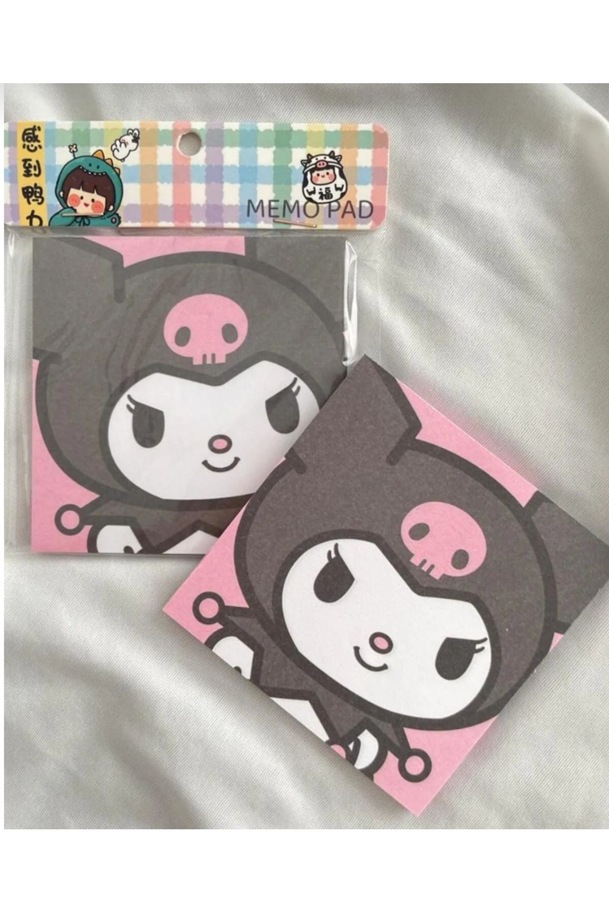 Mansura Kuromi Kawaii MemoPad Kare Not Defter...