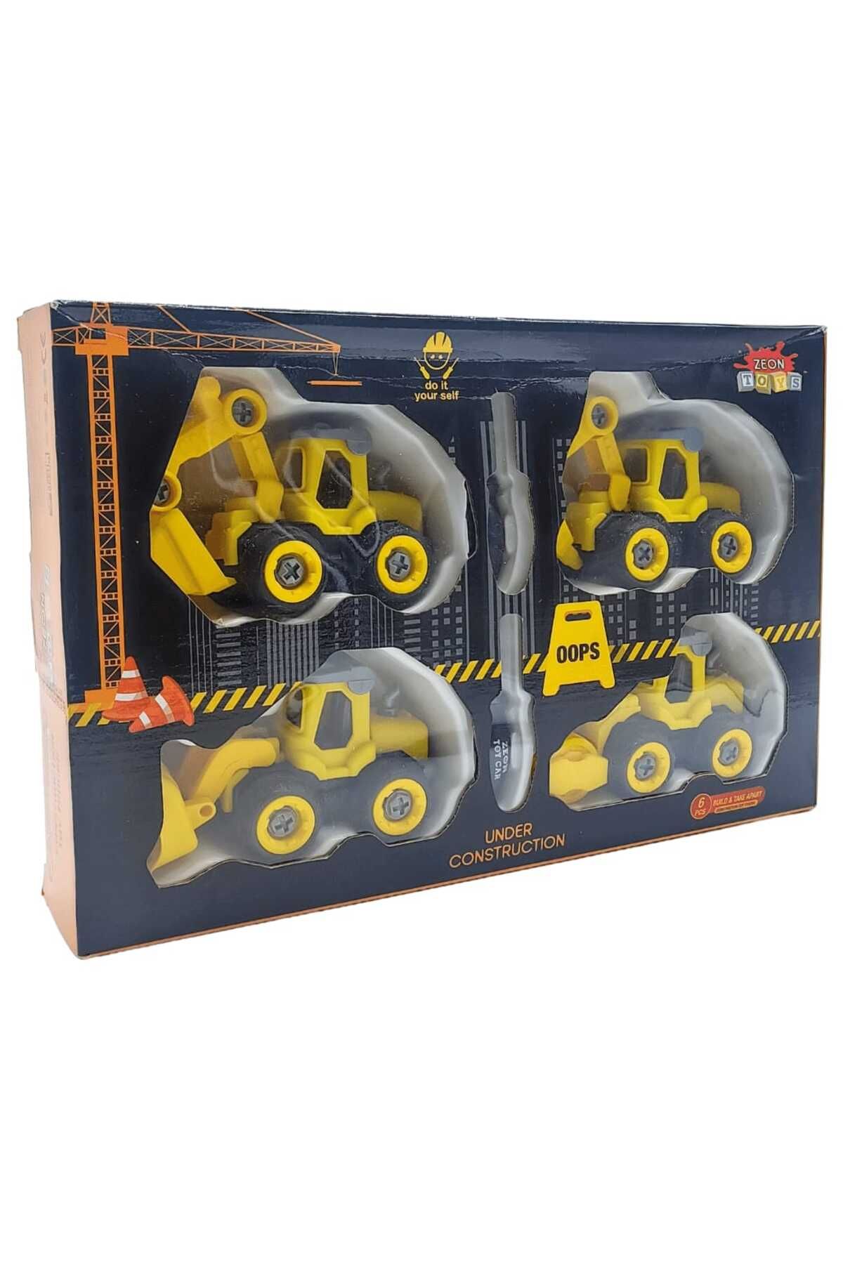 zeon toys Oyuncak İşMakineleri 4'lü Sök & Tak