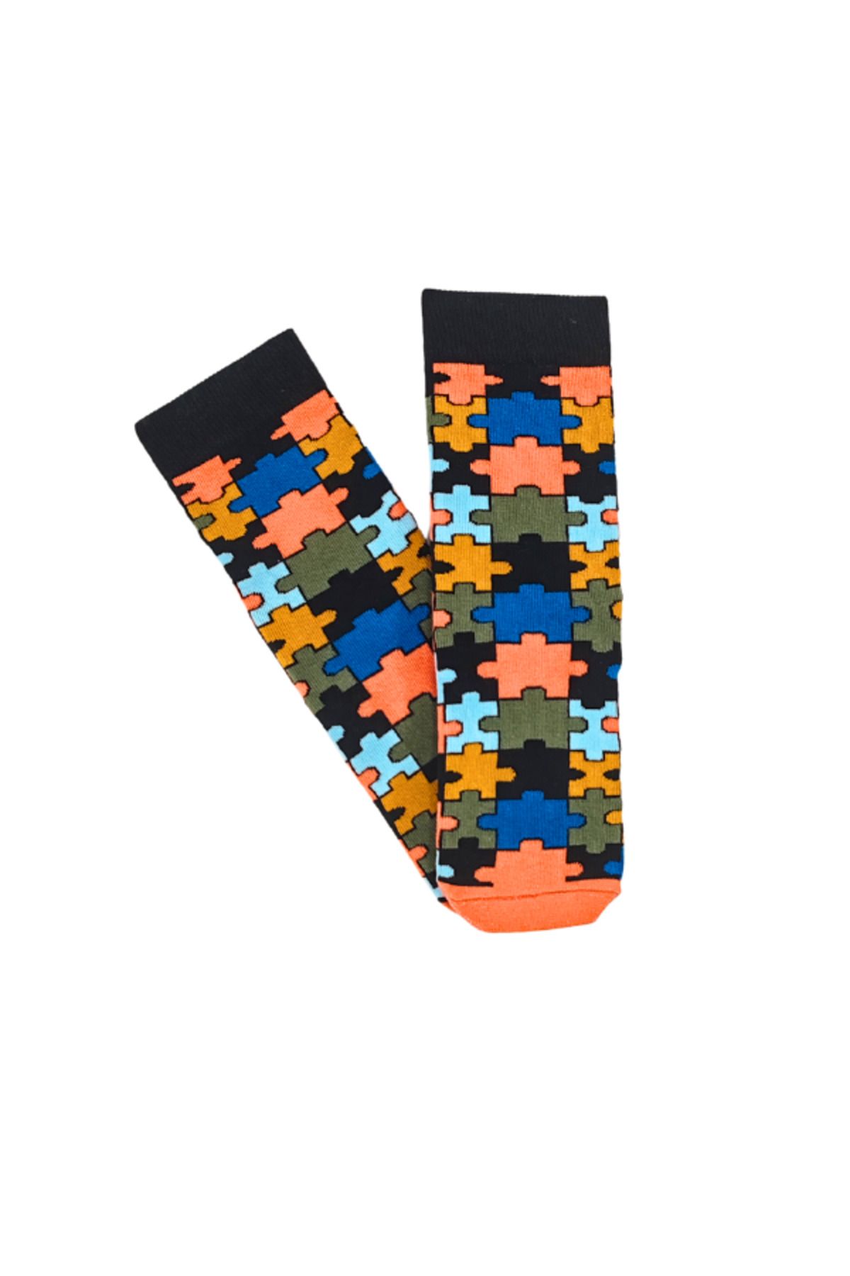 Shuttle Park Unisex Özel SeriPuzzle Socks Col...