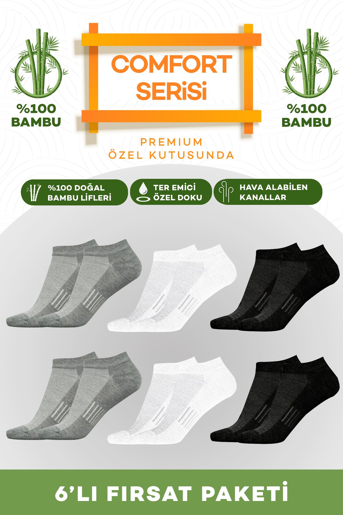 vavia Comfort Serisi Bambu6’lı Premium Kutulu...