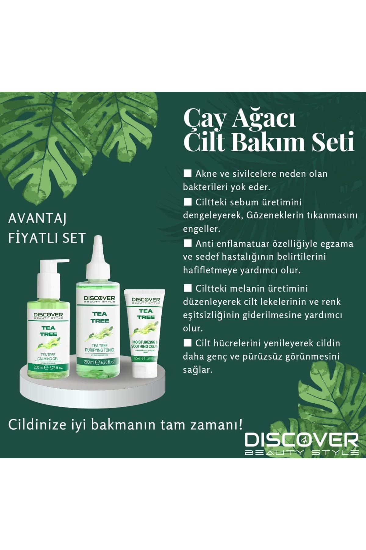 Discover Beauty StyleÇayAğacı Cilt Bakım Seti...