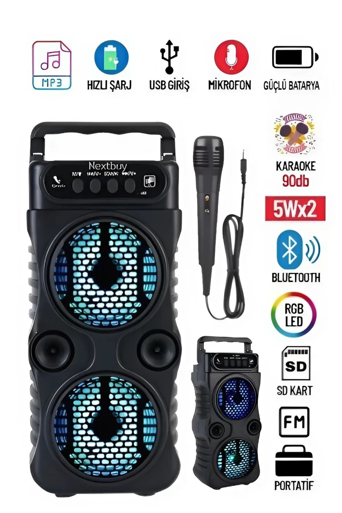 nextbuyKaraoke BluetoothHoparlör Telefon Stan...