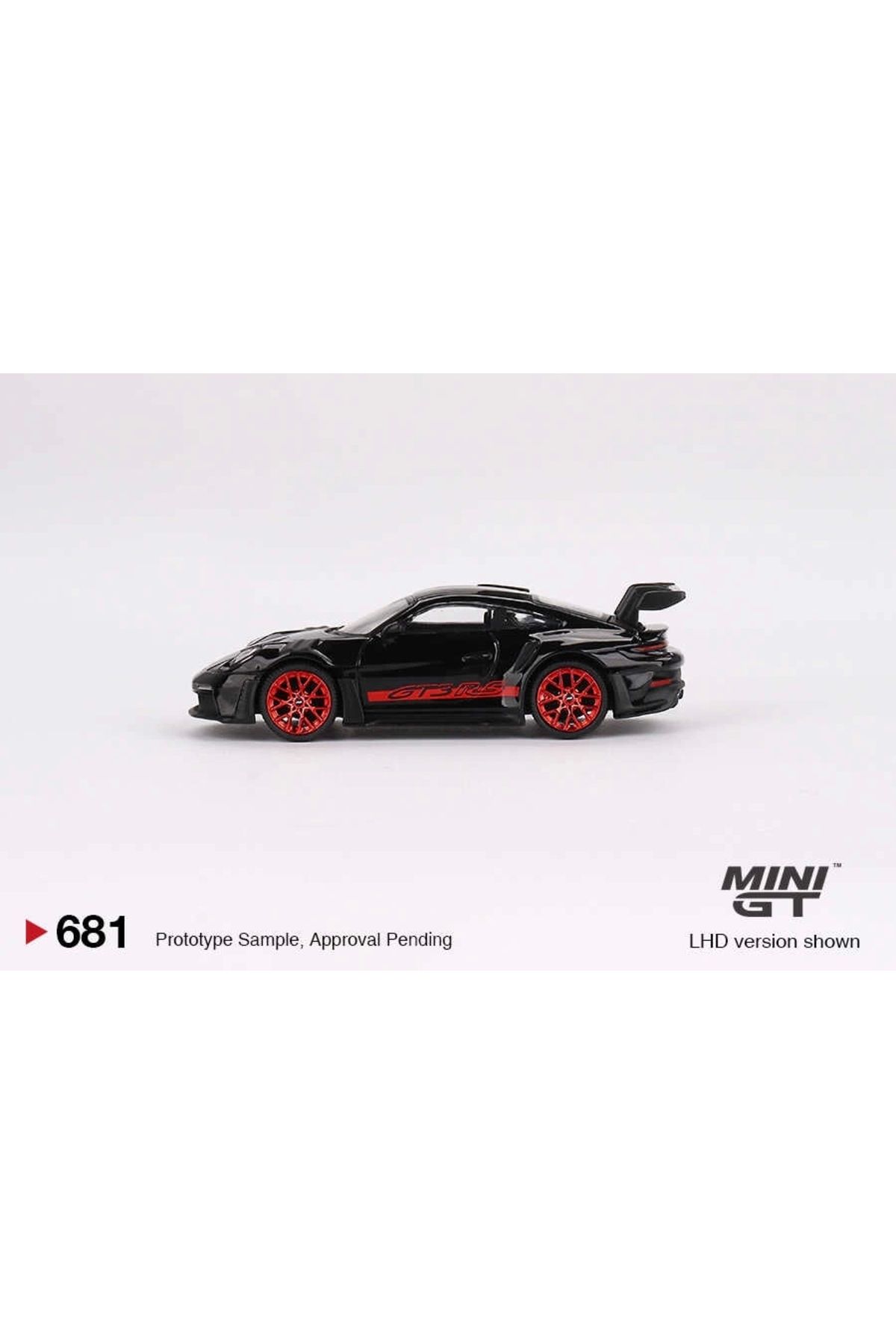 1/64 Porsche 911 (992) Gt3 Rs Black With Pyro Red Mgt00681