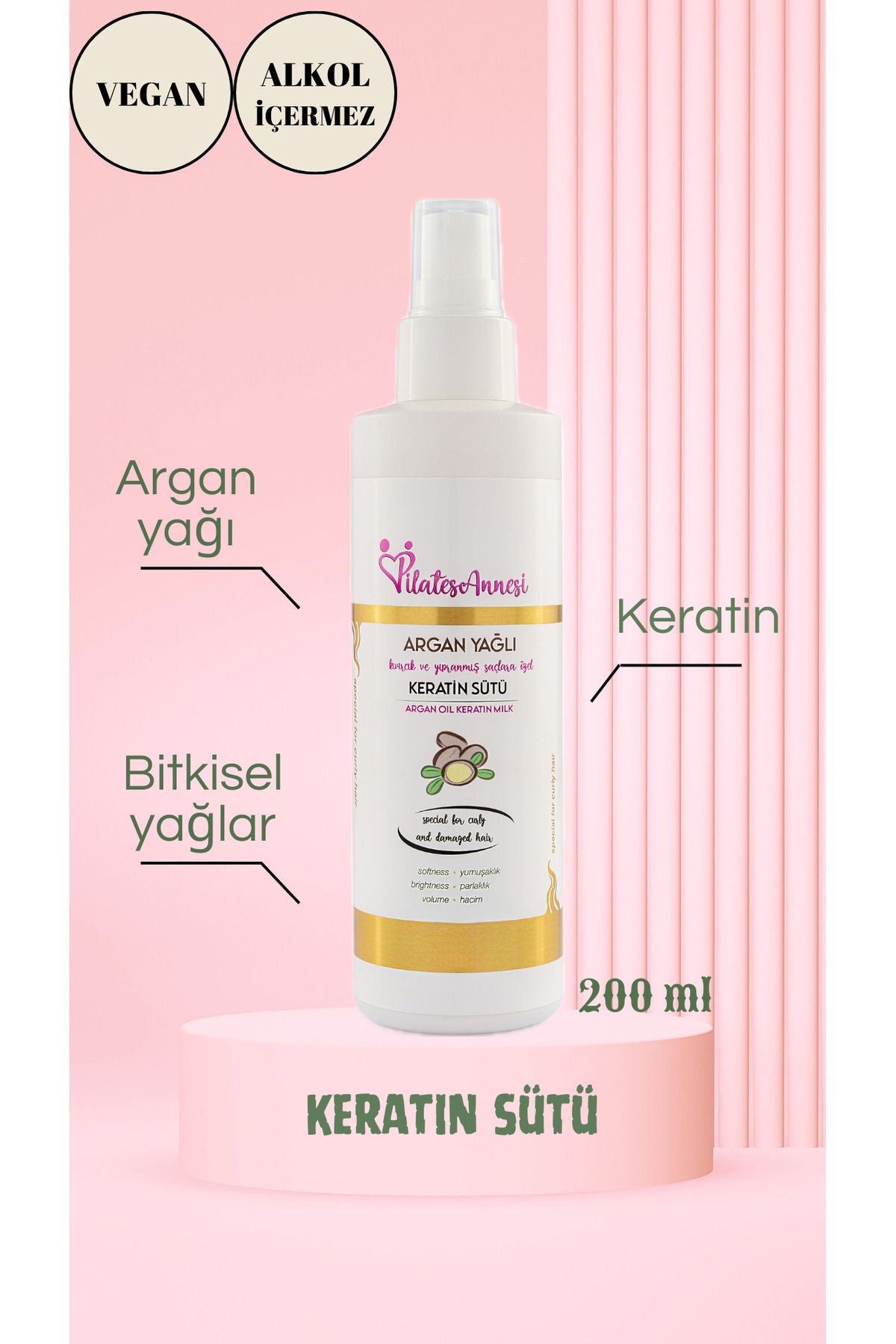 Argan Yağlı Keratin Sütü