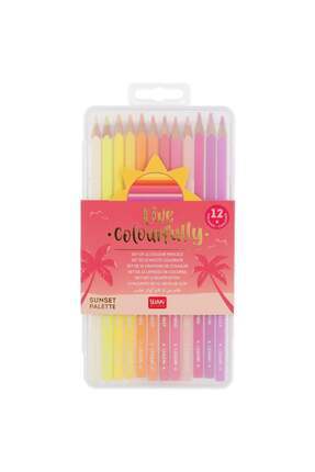 Live Colourfully 12'li Renkli Kalem Seti Sunset Image 0