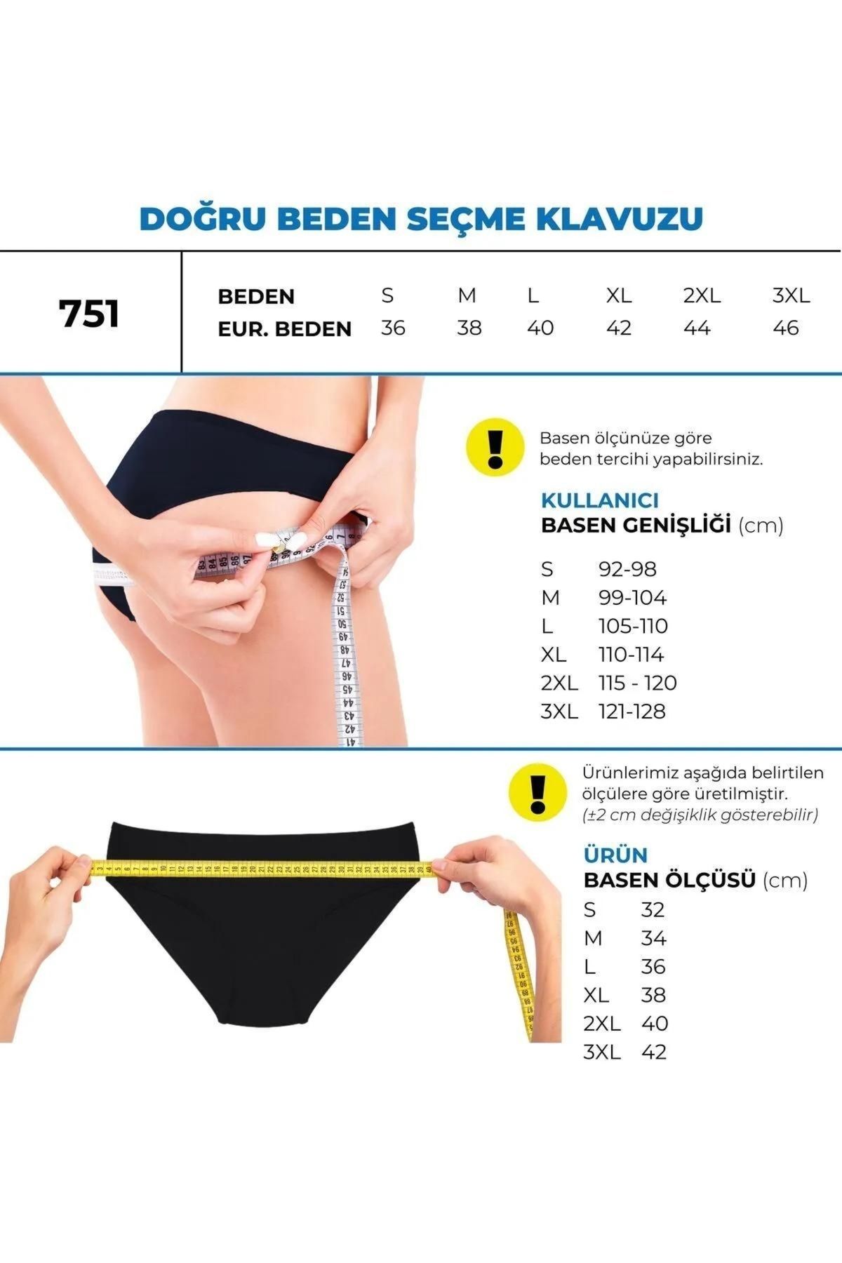 Kadın Pamuklu Külot Basic Slip Renkli Iç Çamaşırı 10'lu Paket ( Multicolor-x36)