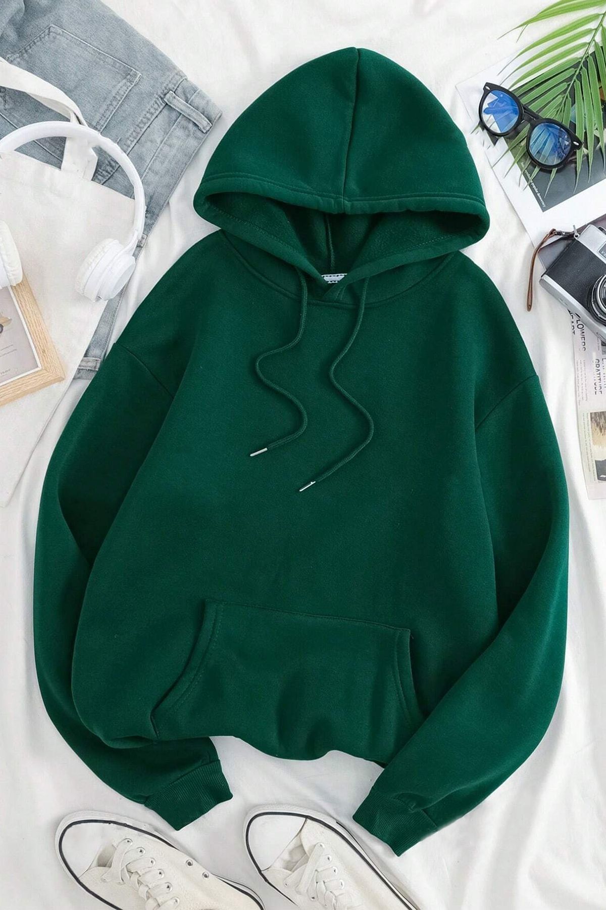 Oceans Baskılı Oversize Sweatshirt