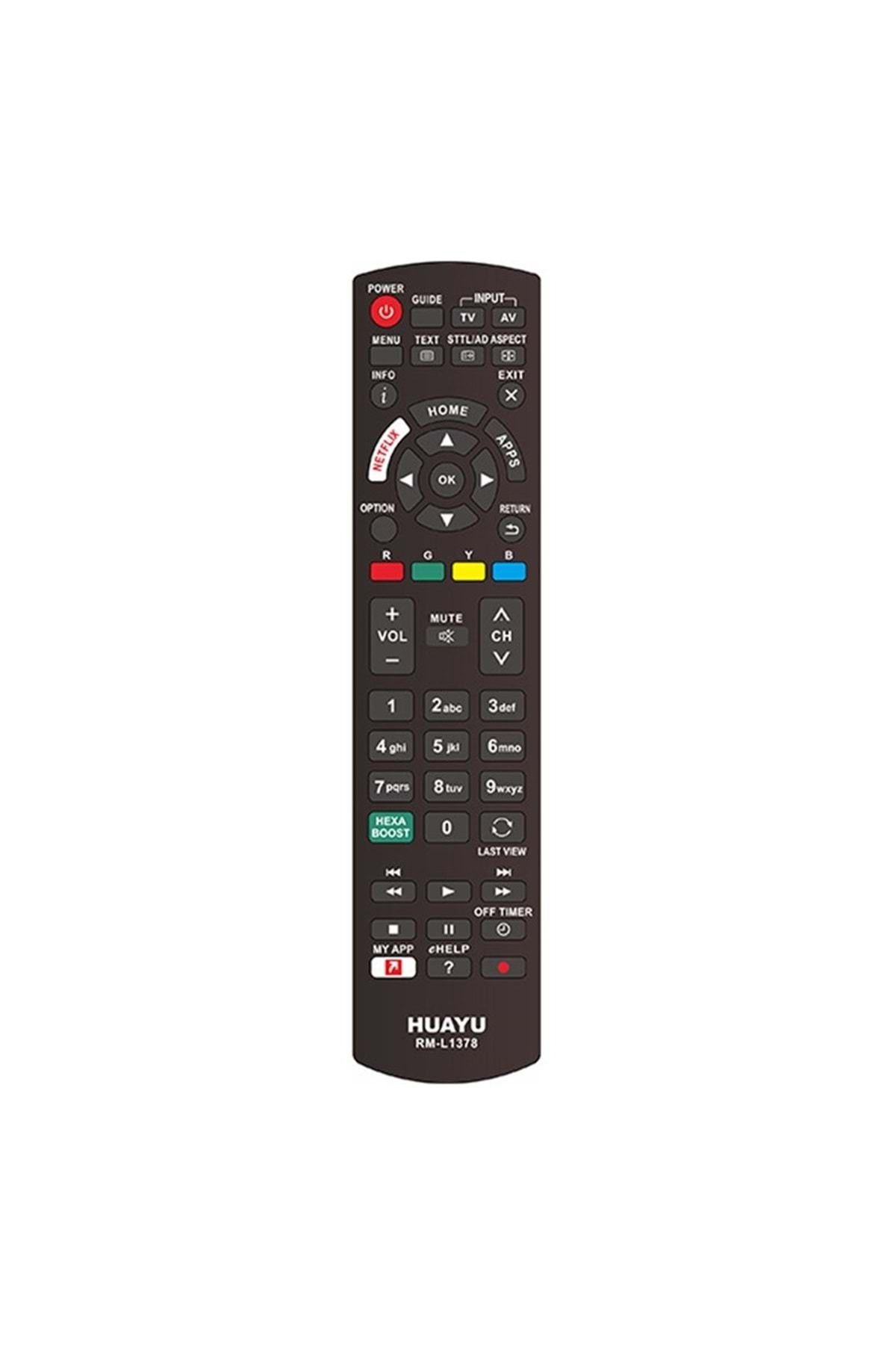 REWEL Panasonic Rm-l1378 LcdLed Netflix Tuşlu...