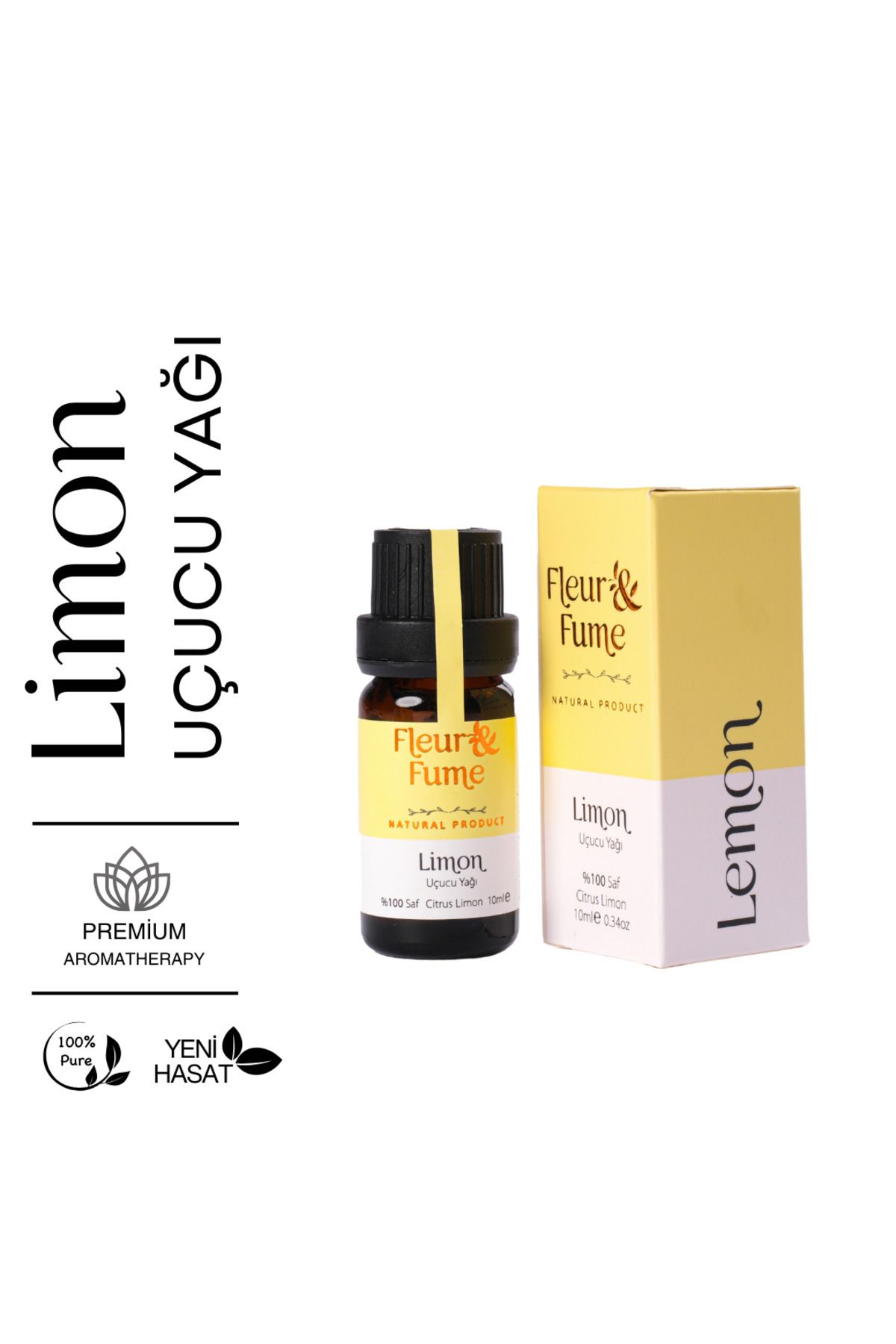 Fleur Fume Limon Uçucu Yağı%100 Saf (10 ml)