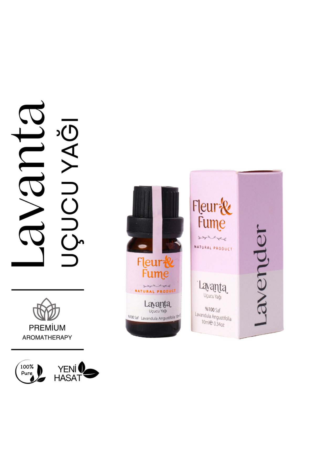 Fleur Fume Lavanta Uçucu Yağı%100 Saf (10 ml)