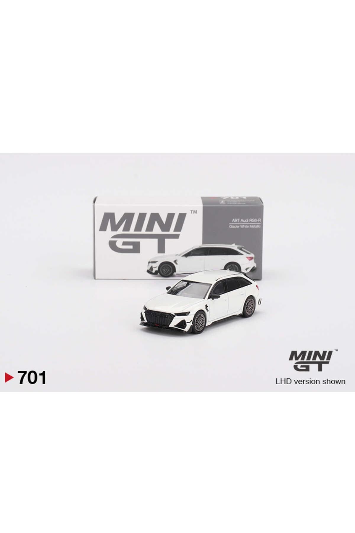 mini gt 1/64 Audi Abt Rs6-rGlacier White Meta...