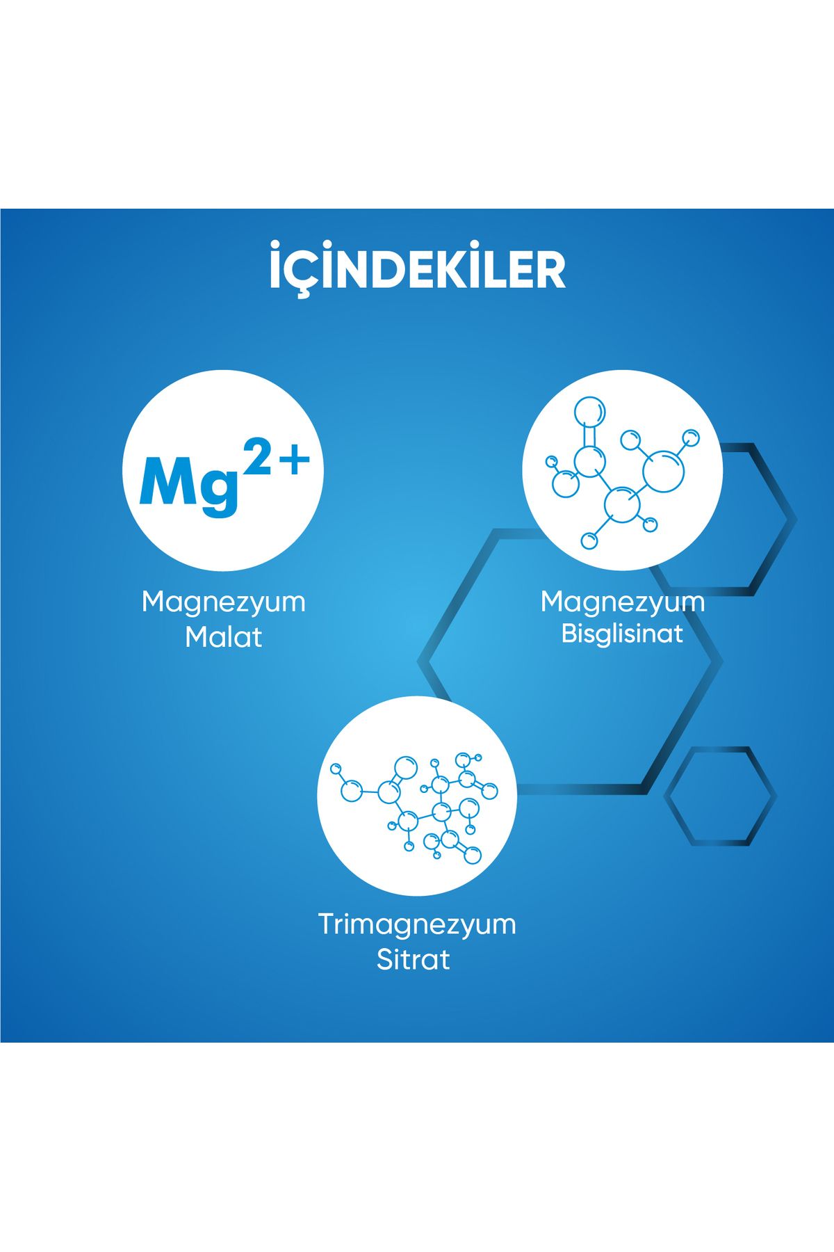 Magnezyum Malat, Sitrat Ve Bisglisinat - 200 Mg | 30 Tablet