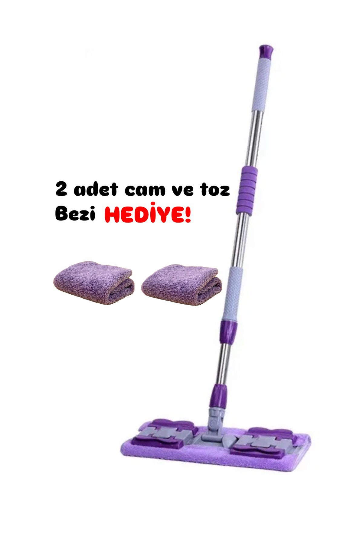 VestareXMor Mandallı Mop TümSleepy Islak Mend...