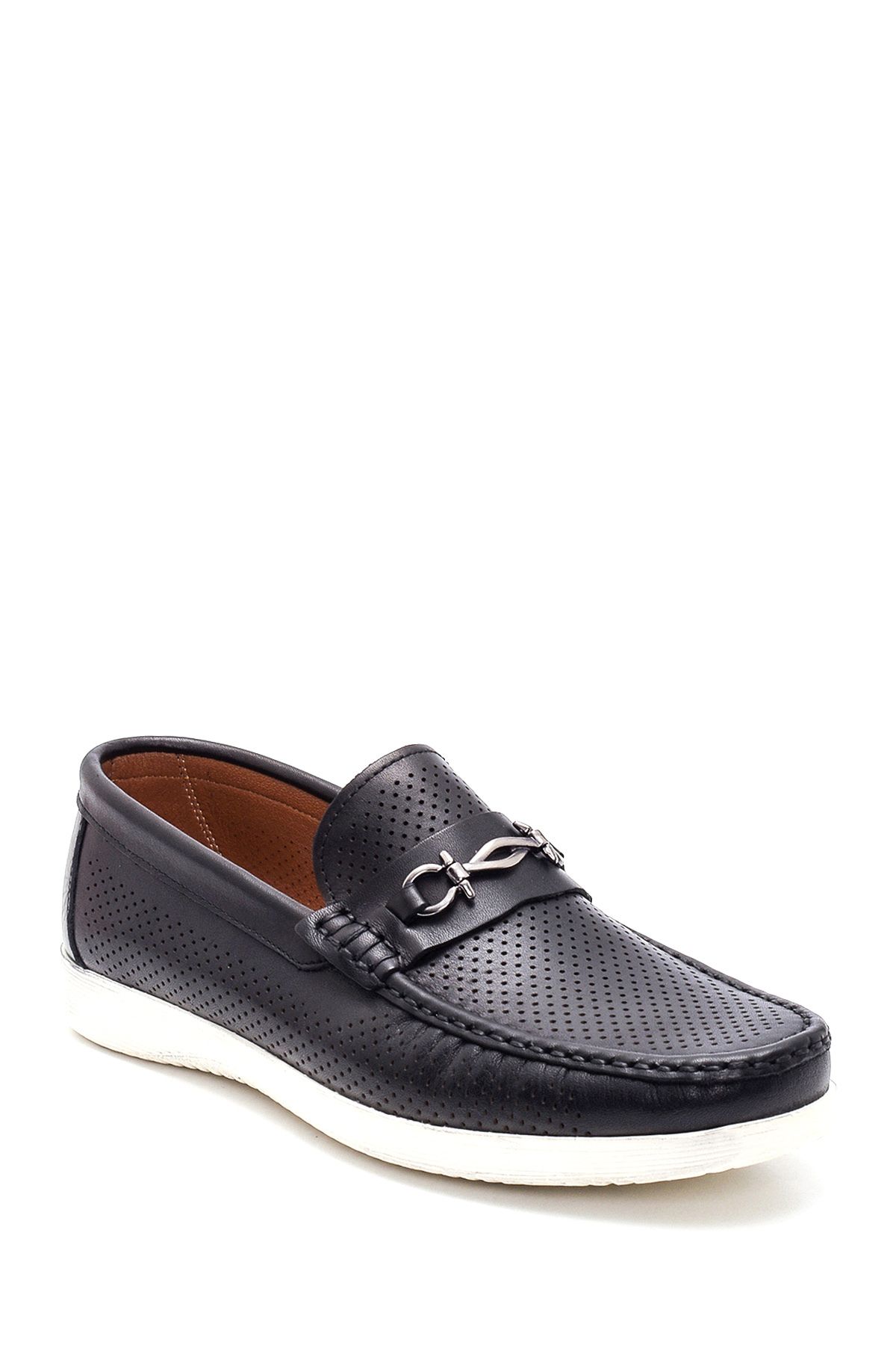 Erkek Siyah Deri Casual Loafer 24sfd6579dı