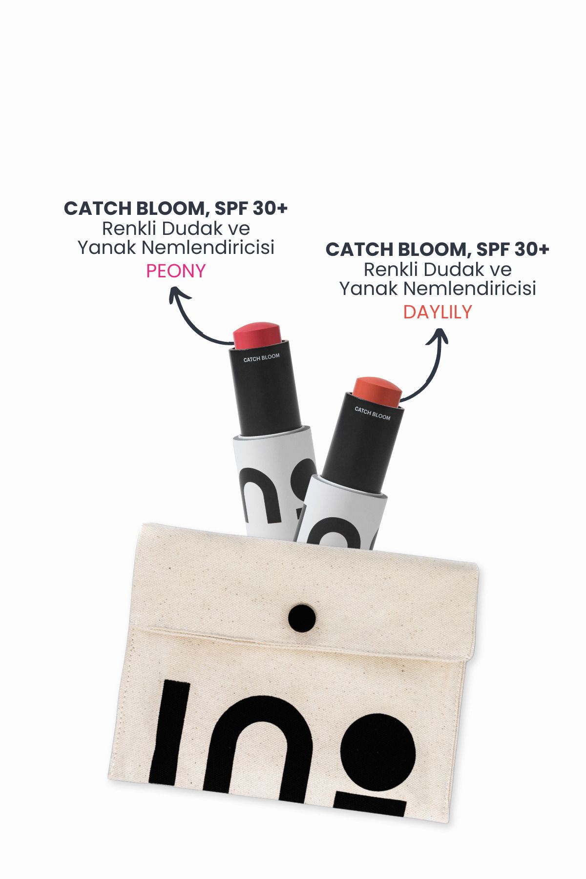 INO Cosmetic Catch Bloom Lip+ Cheek Stick Peo...