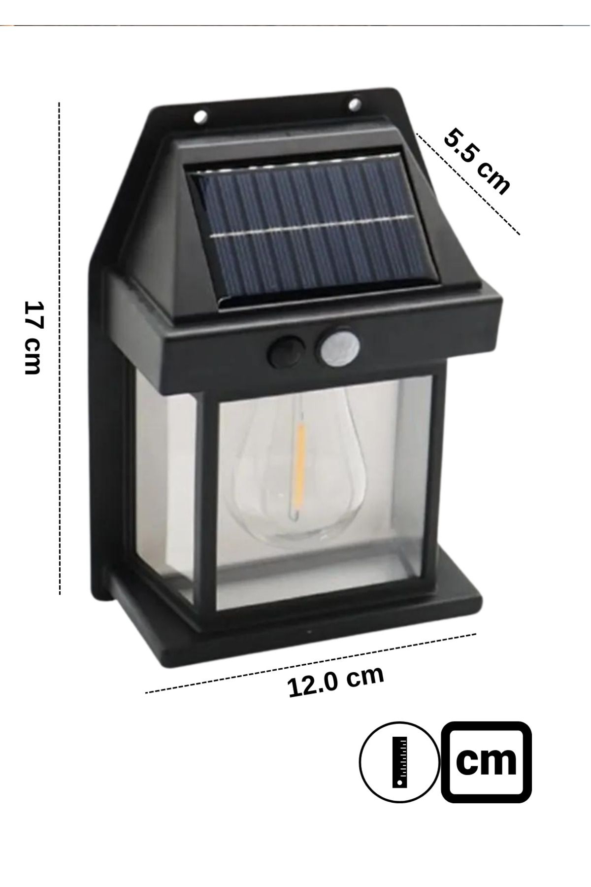 Suya Dayanıklı Hareket Sensörlü Güneş Enerjili Solar LED Dış Mekan Bahçe Lambası