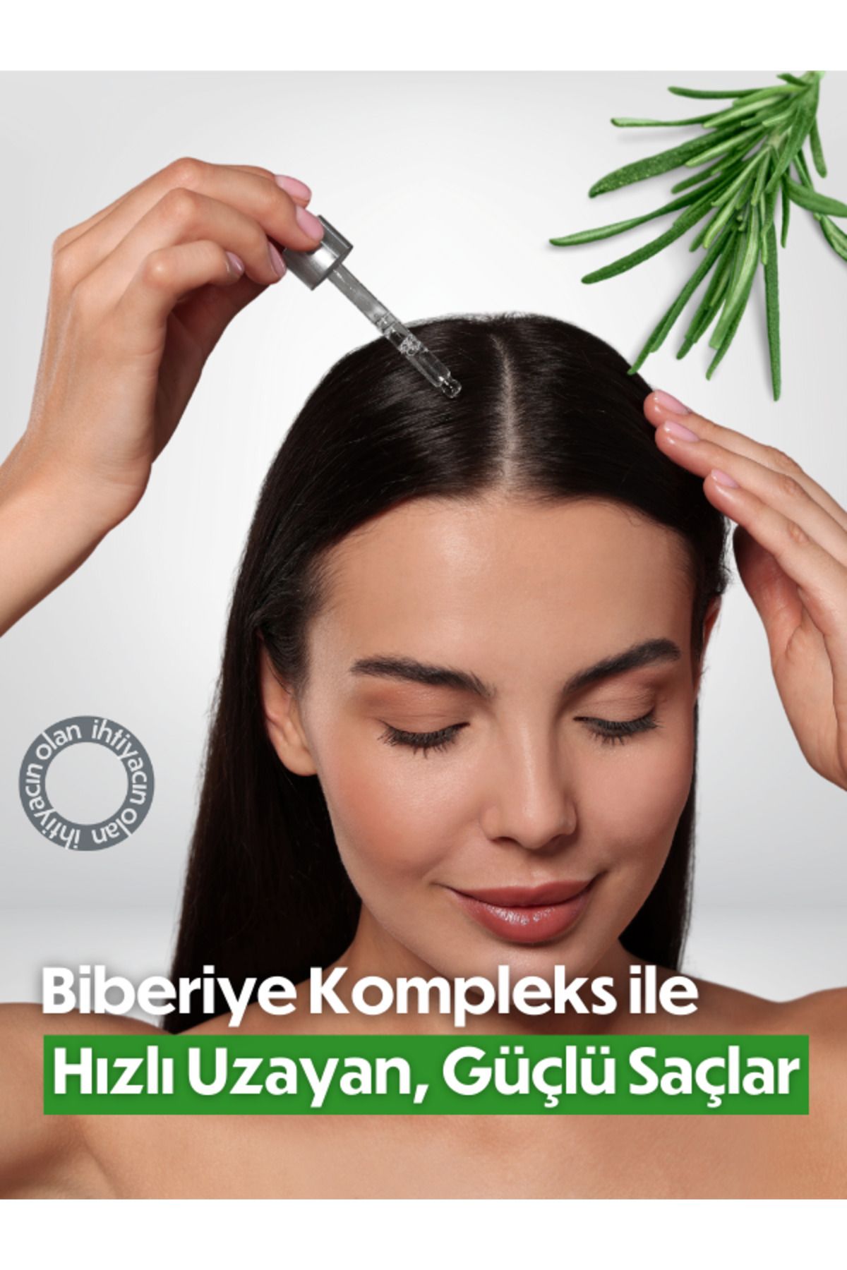 Biberiye ve Biotin Kompleksi 50ml - Yıpranmış ve Dökülen Saçlar İçin Hızlı Uzatıcı Saç Bakım Yağı